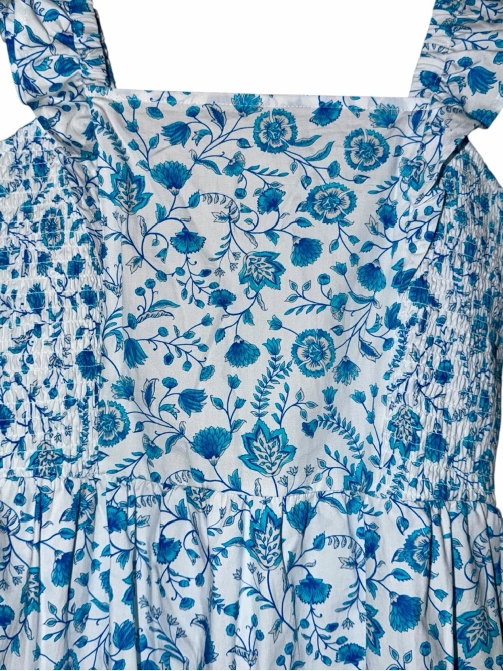 Draper James Blue Floral Maxi Sundress Size Medium Never Worn - Picture 3 of 7